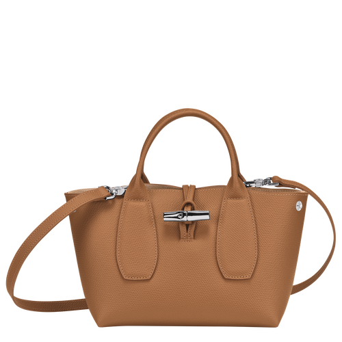 Longchamp Roseau S Leather Women's Top-handle Bags Beige | 369-EILVHU