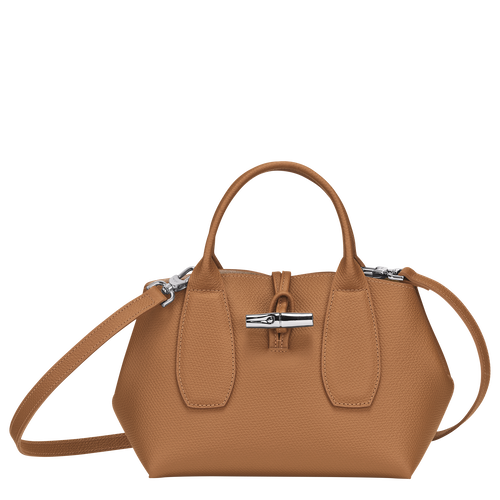 Longchamp Roseau S Leather Women\'s Top-handle Bags Beige | 369-EILVHU