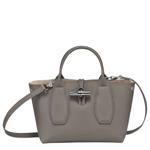 Longchamp Roseau S Leather Women's Top-handle Bags Grey | 892-SWKVGY