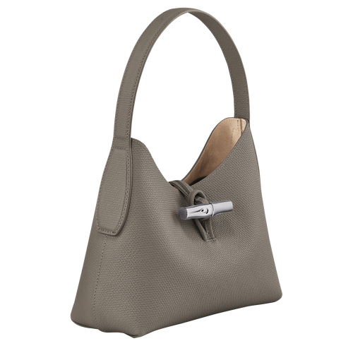 Longchamp Roseau XS Leather Women's Shoulder Bags Grey | 194-LEMSVX