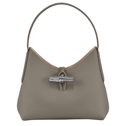 Longchamp Roseau XS Leather Women\'s Shoulder Bags Grey | 194-LEMSVX