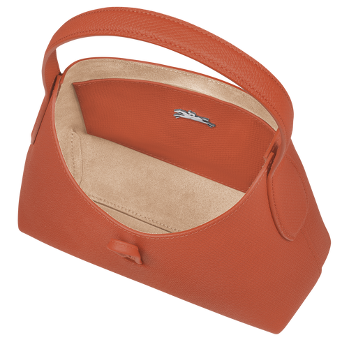 Longchamp Roseau XS Leather Women's Shoulder Bags Orange | 358-YOJUMX