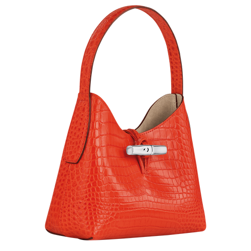 Longchamp Roseau XS Leather Women's Shoulder Bags Orange | 893-DONIAT