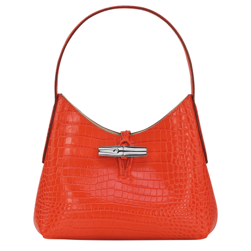 Longchamp Roseau XS Leather Women\'s Shoulder Bags Orange | 893-DONIAT