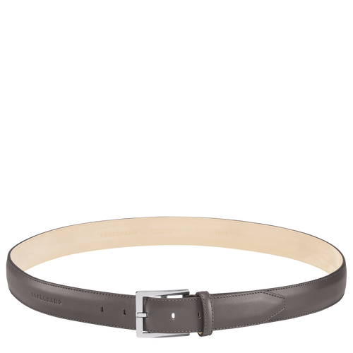 Longchamp Végétal Leather Men\'s Belts Grey | 409-NKOTSI