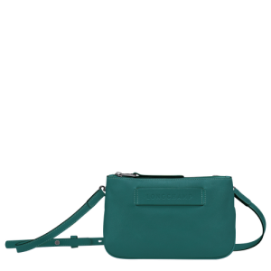 Longchamp 3D Leather Women's Crossbody Bags Green | 754-IBPWKY