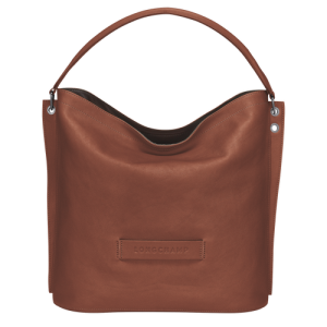 Longchamp 3D Leather Women's Shoulder Bags Brown | 307-SOHIMV