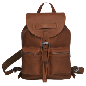 Longchamp 3D M Leather Men's Backpacks Brown | 509-REYDPC