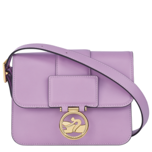 Longchamp Box-Trot S Leather Women's Crossbody Bags Purple | 720-HQOMLD