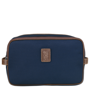 Longchamp Boxford Canvas Men's Toiletry Bags Blue | 061-OIXZBS