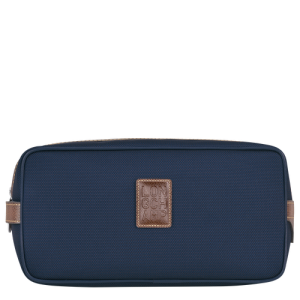 Longchamp Boxford Canvas Men's Toiletry Bags Blue | 681-ESZHRT