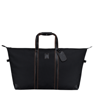 Longchamp Boxford Canvas Men's Travel Bags Black | 214-ONKTLJ