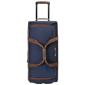 Longchamp Boxford Canvas Men's Wheeled Duffle Bags Blue | 729-EIZMLR