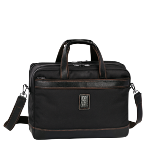 Longchamp Boxford L Canvas Men's Briefcase Black | 528-DIHSCW