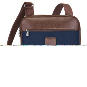 Longchamp Boxford L Canvas Men's Crossbody Bags Blue | 837-YZACSU