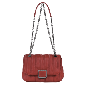 Longchamp Brioche S Leather Women's Crossbody Bags Red | 374-PJTKRH