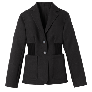 Longchamp Fall-Winter 2022 Collection Synthetic Fibres Women's Jackets Black | 873-SGHQBD