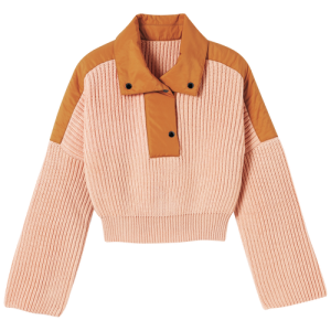 Longchamp Fall-Winter 2022 Collection Wool Women's Tops Pink | 206-QAOHWT