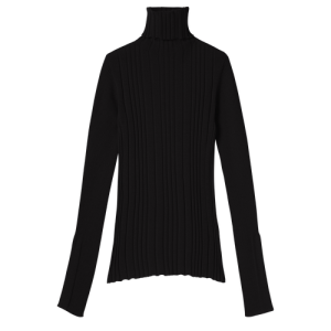 Longchamp Fall-Winter 2022 Collection Wool Women's Sweaters Black | 359-ZAINPB