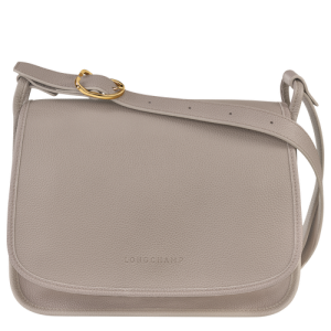 Longchamp Le Foulonné L Leather Women's Crossbody Bags Grey | 783-RPONGS