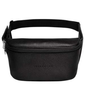 Longchamp Le Foulonné Leather Men's Belt Bags Black | 310-SHBTPM