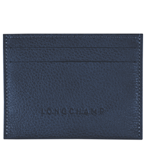 Longchamp Le Foulonné Leather Men's Cardholders Blue | 078-NHDGTL