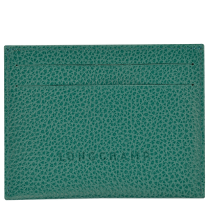 Longchamp Le Foulonné Leather Men's Cardholders Green | 216-NFPYHT