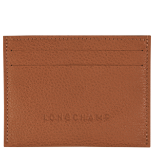 Longchamp Le Foulonné Leather Men's Cardholders Brown | 368-UFNQOZ