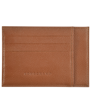 Longchamp Le Foulonné Leather Men's Cardholders Brown | 420-AWBOCN