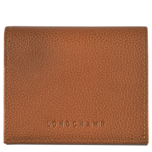 Longchamp Le Foulonné Leather Men's Coin Purses Brown | 834-MLZNBX