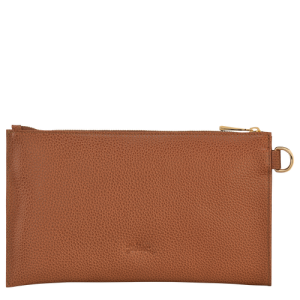 Longchamp Le Foulonné Leather Men's Pouches Brown | 549-RWJHFS