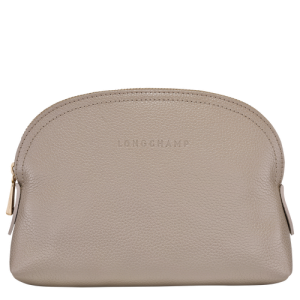 Longchamp Le Foulonné Leather Men's Pouches Grey | 694-QHEYIZ