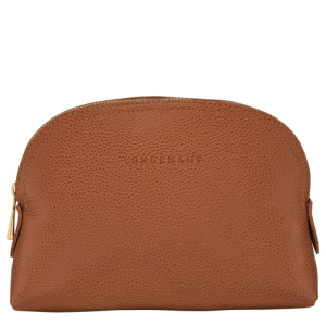 Longchamp Le Foulonné Leather Men's Pouches Brown | 895-SPHEGL