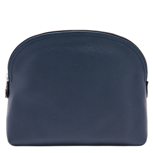 Longchamp Le Foulonné Leather Men's Toiletry Bags Blue | 215-OMNCZU