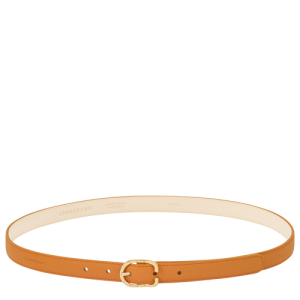 Longchamp Le Foulonné Leather Women's Belts Orange | 580-RGZCVX