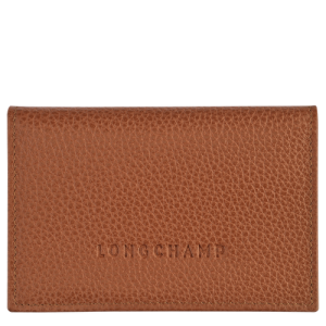 Longchamp Le Foulonné Leather Women's Cardholders Brown | 516-PCAUGH