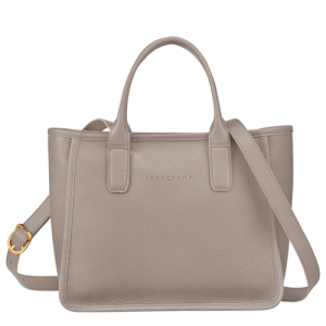 Longchamp Le Foulonné Leather Women's Top-handle Bags Grey | 245-UJIOVA