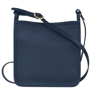 Longchamp Le Foulonné S Leather Women's Crossbody Bags Blue | 162-ACLYDE