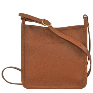 Longchamp Le Foulonné S Leather Women's Crossbody Bags Brown | 201-ITXZMU