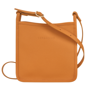 Longchamp Le Foulonné S Leather Women's Crossbody Bags Orange | 378-MJPYAI