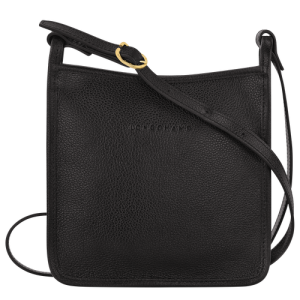 Longchamp Le Foulonné S Leather Women's Crossbody Bags Black | 389-RAUMZI