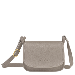 Longchamp Le Foulonné S Leather Women's Crossbody Bags Grey | 425-ODZLTR