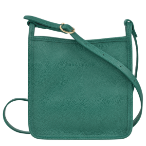 Longchamp Le Foulonné S Leather Women's Crossbody Bags Green | 834-DRXEOP