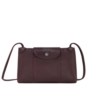 Longchamp Le Pliage Cuir Leather Women's Crossbody Bags Red | 269-JPBVSI