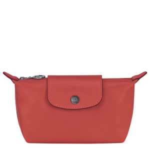 Longchamp Le Pliage Cuir Leather Women's Pouches Orange | 468-ZWSBIN