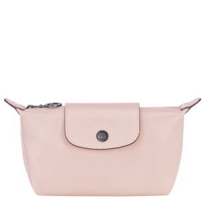 Longchamp Le Pliage Cuir Leather Women's Pouches Pink | 986-JNQTYM