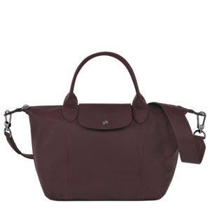 Longchamp Le Pliage Cuir S Leather Women's Top-handle Bags Red | 087-CVYPBN