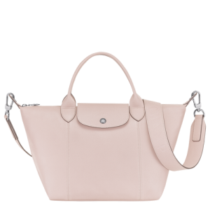 Longchamp Le Pliage Cuir S Leather Women's Top-handle Bags Pink | 632-PZUHDF