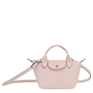 Longchamp Le Pliage Cuir XS Leather Women's Mini Bag Pink | 065-WAMIFE