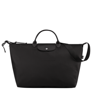 Longchamp Le Pliage Energy Canvas, Recycled canvas Men's Travel Bags Black | 651-ITLPEV